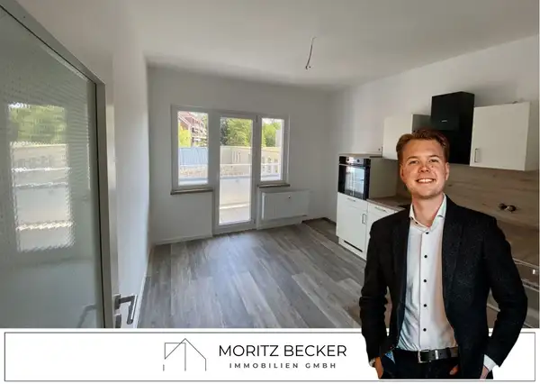 Küche mit Balkon